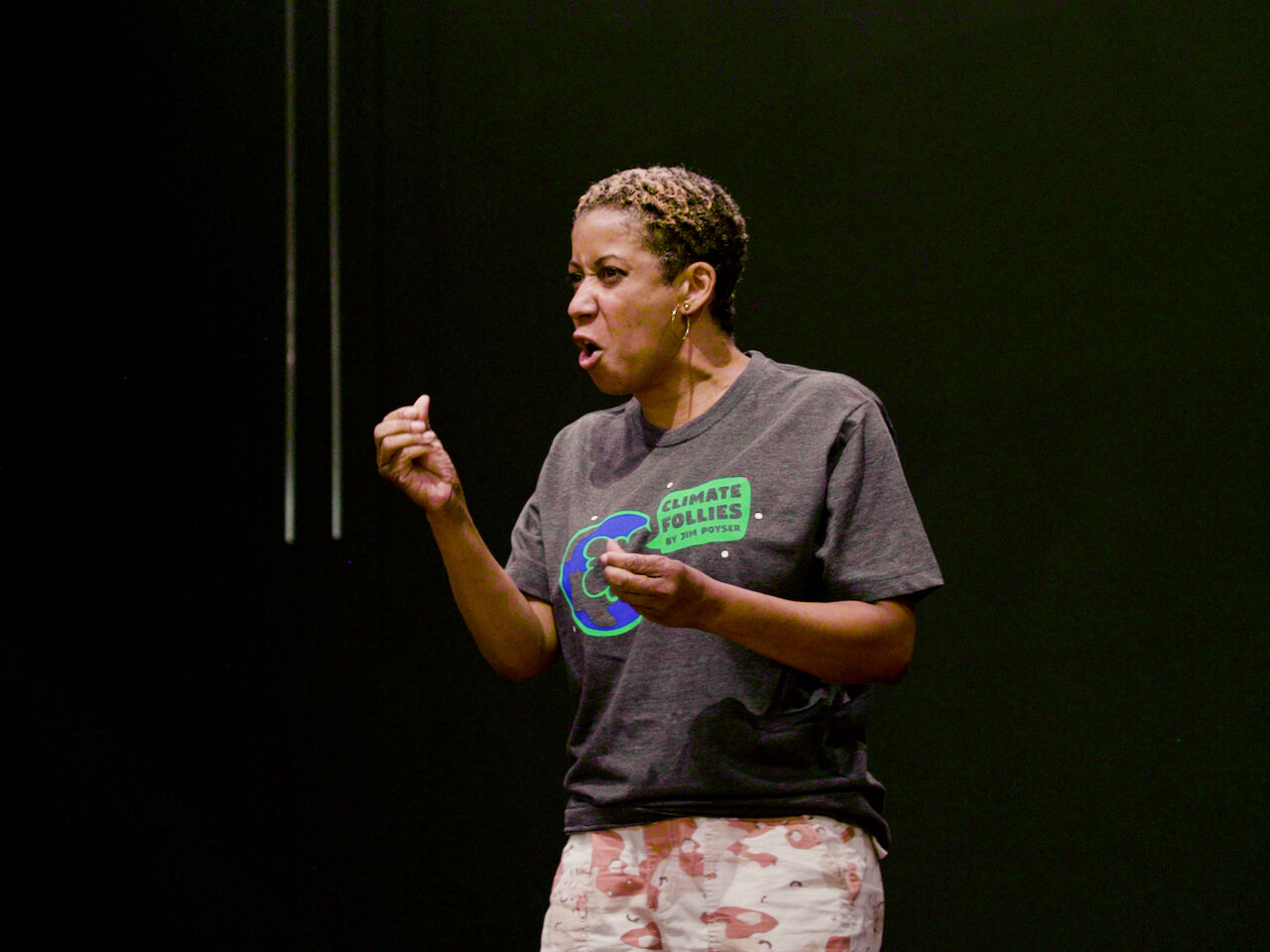 Actor Dena Toler in Climate Follies